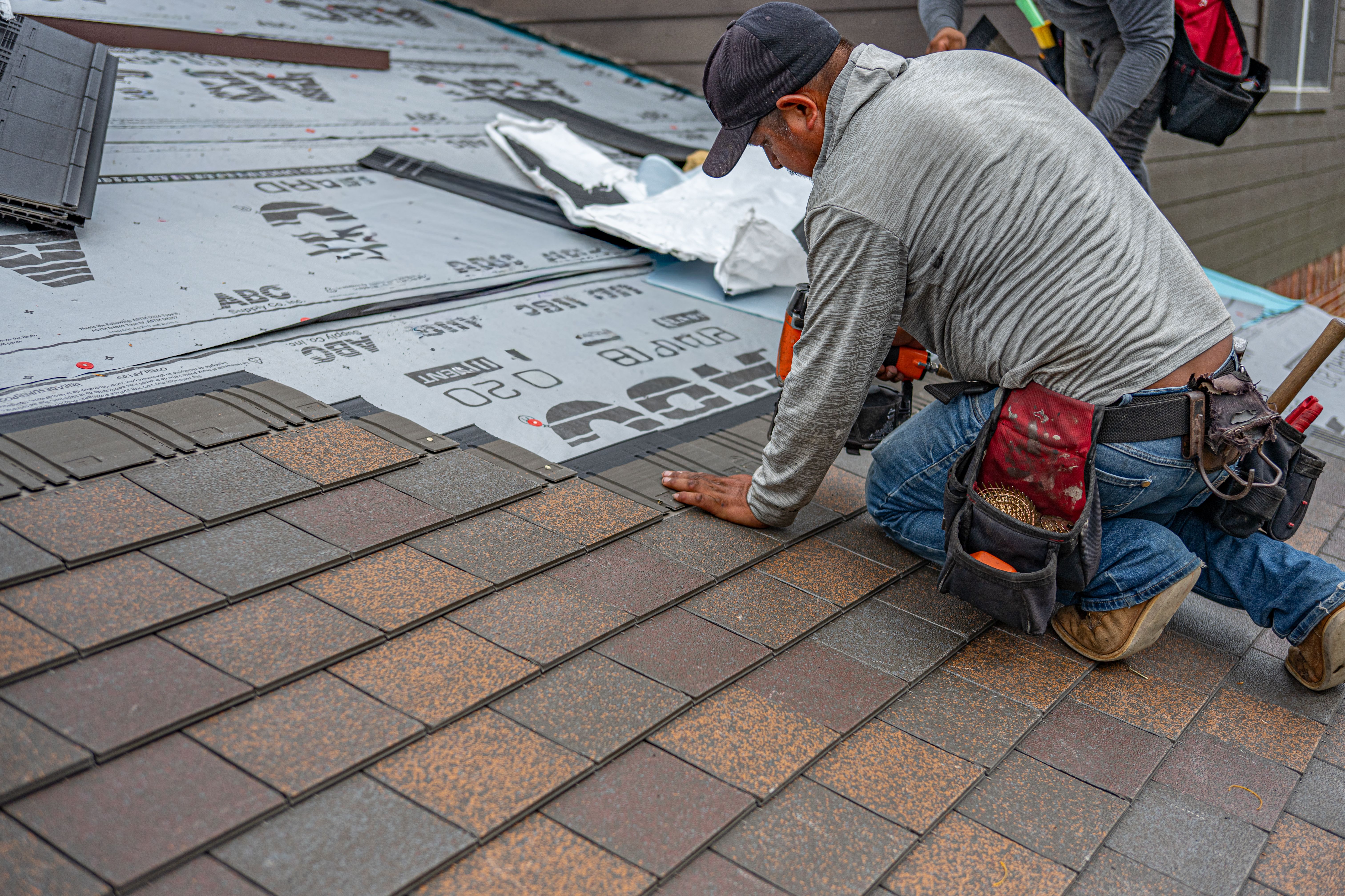 Roof damage assessment after hurricane